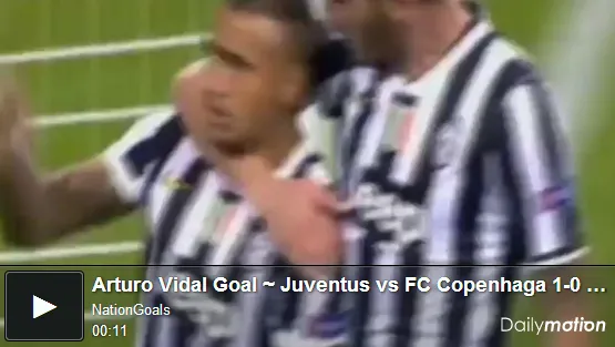 Juve in vantaggio col Copenaghen, 1-0! Guarda il VIDEO del gol