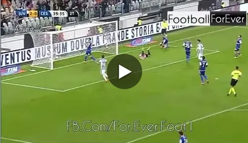 Che gol di Lichtsteiner!!! La Juve chiude la pratica Cesena (VIDEO)