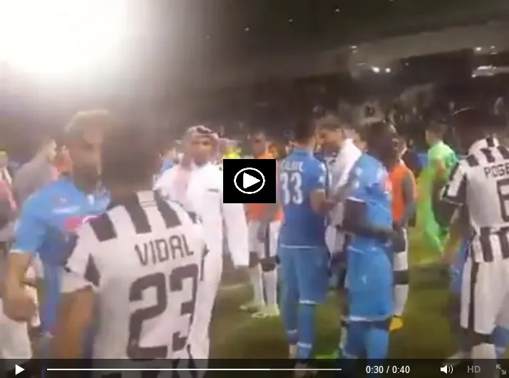 Stile Juve: l’encomiabile reazione dei bianconeri dopo la partita con il Napoli (Video)