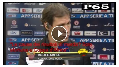 VIDEO – Moviola a parte per Rudi Garcia: indignato in diretta tv, dimenticati i favori!