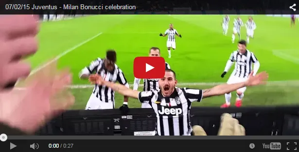 La caduta comica di Bonucci vista da due passi, lui fa il finto tonto…(VIDEO)