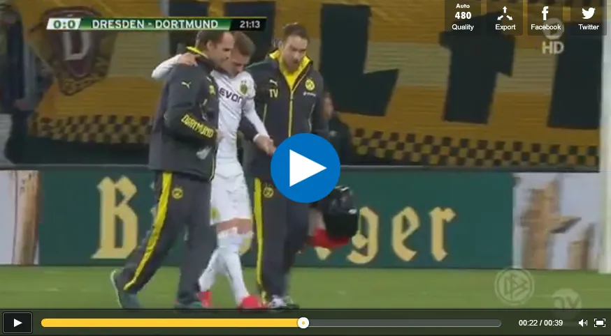 Dortmund nei guai, Reus si fa male in Coppa! (VIDEO INFORTUNIO)