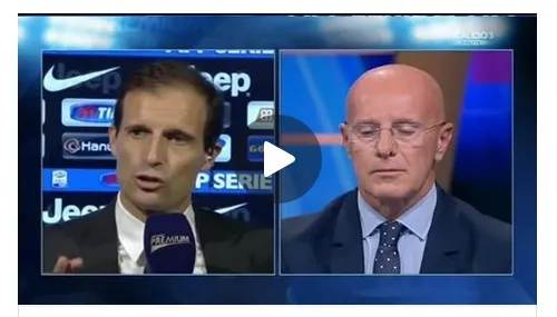 VIDEO – Allegri soddisfatto, ma rimprovero a Lichtsteiner e Dybala in diretta tv!