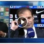 VIDEO – Garcia si complimenta con Allegri, il bianconero lo liquida in tre secondi!