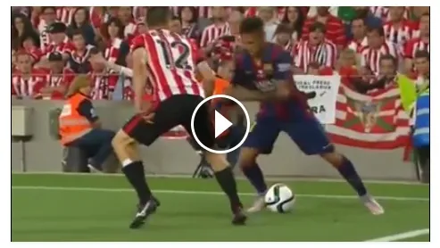 VIDEO INCREDIBILE – Neymar irride l’Atletico Bilbao e rischia grosso: ecco la reazione!