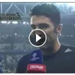 VIDEO – Buffon campione d’onesta: messaggio ai suoi compagni a fine partita!