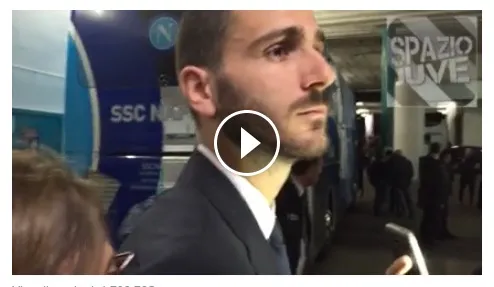 VIDEO – Bonucci umilia e zittisce un giornalista napoletano: spopola nuovamente il filmato!