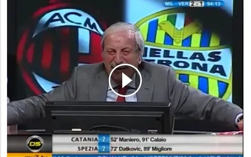 VIDEO – Lacrime di Crudeli in diretta tv e sfottò di Zuliani: ecco Juventus-Milan!