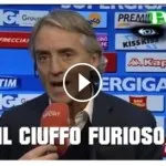 VIDEO – Incredibile errore arbitrale a favore dell’Inter: la reazione di Mancini!