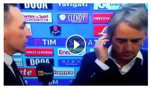 VIDEO – Mancini shock in diretta tv: “Sarri mi ha dato del frocio e del finocchio!”