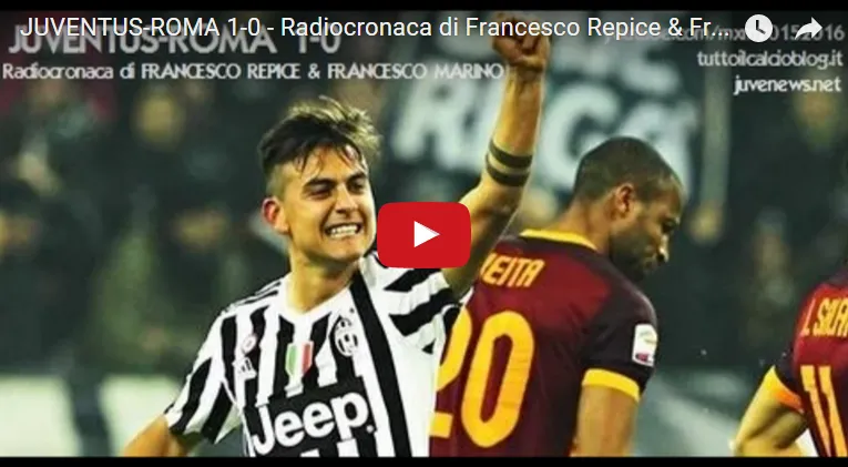 VIDEO-AUDIO: Repice diventa cronista-tifoso: funerale in radio al gol di Dybala