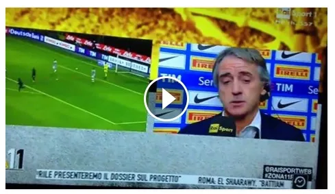 VIDEO – Quando la Juve fece rosicare e “piangere” Mancini in diretta TV!