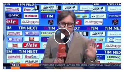 VIDEO – Auriemma rivede lo sfottò di settembre alla Juve: che umiliazione in diretta!