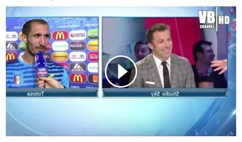 Del Piero elogia Chiellini: bellissime parole e siparietto in diretta su Sky!