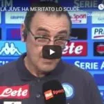 Quando Sarri è stato sportivissimo con la Juve: “Basta recriminare, ha fatto più punti”