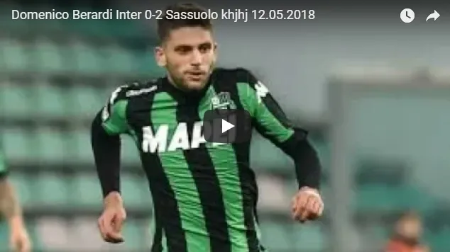 Video – Fenomenale gol di Berardi: Inter umiliata dal Sassuolo