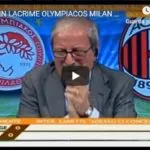 Crollo emotivo per Crudeli: scoppia a piangere dopo il gol subito dal Milan, addio Europa