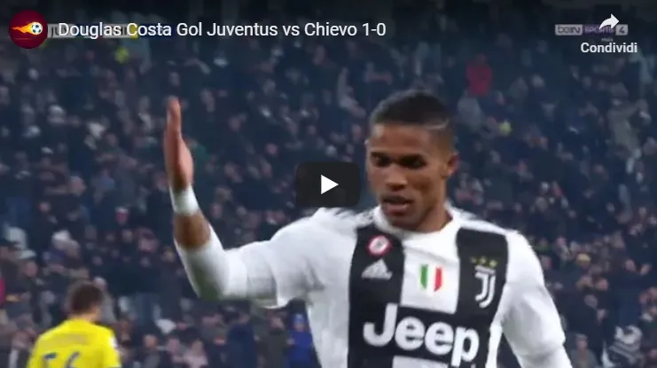 Che magia di Douglas Costa, gol straordinario e Chievo già sotto!