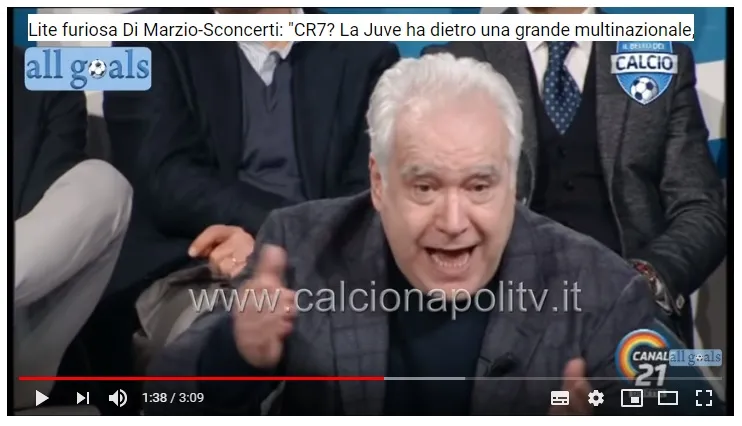 Sconcerti litiga con Di Marzio, poi annienta l’Inter: “Scudetto di cartone, quale complotto?”