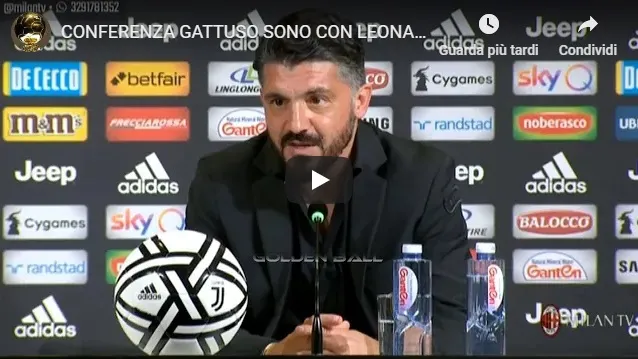 Anti-juventini zittiti da Gattuso: “Ora basta, nessun furto. Dobbiamo imparare da loro”