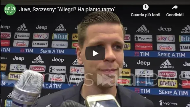 Szczesny confessa in diretta TV: “Allegri ha pianto tanto”