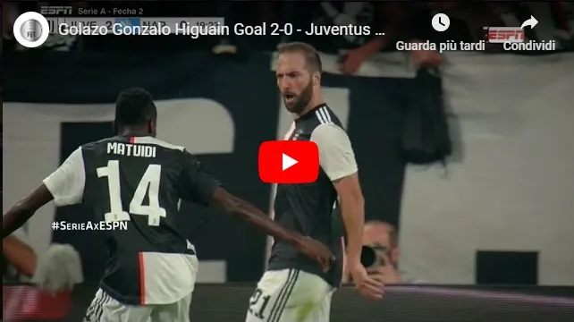 Higuain da sogno: irride Koulibaly e la metta all’incrocio, subito 2-0