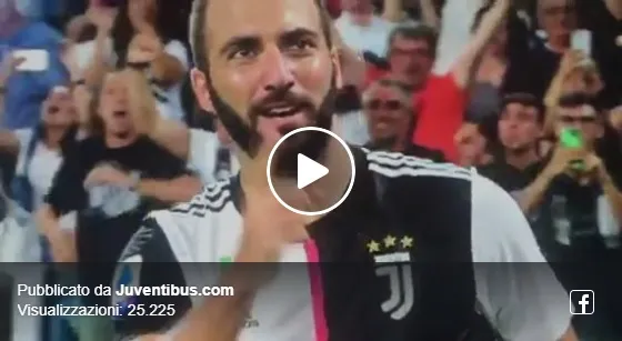 Higuain, gesto d’amore ai tifosi: tutti in piedi per lui!