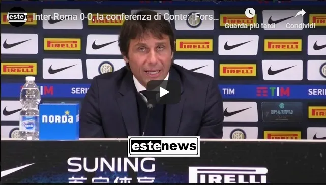 Conte litiga con un giornalista dopo Inter-Roma: “Forse ho vinto qualcosina”