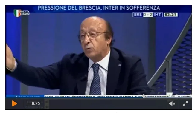 Moggi deride Lukaku e gli interisti in diretta TV: “Vedremo a maggio, tanto non lo vincete”