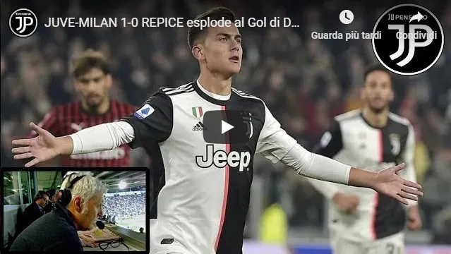 Repice rompe il muro del suono allo Stadium: che prodezza Dybala