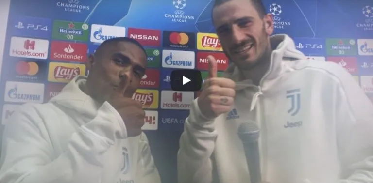 Bonucci giornalista russo fa spaccare Douglas Costa:: poi pensierino al Milan