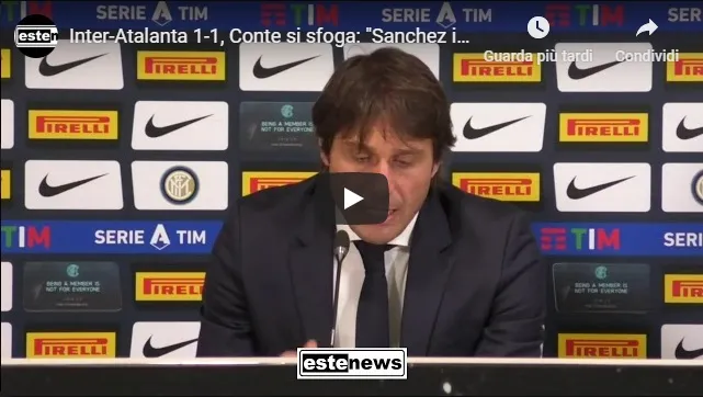 Conte e la solita tensione dopo una mancata vittoria: “Non sono un deficiente”