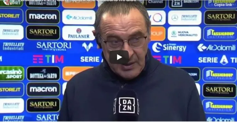 Sarri si abbatte: “qualcuno mi aiuti!”