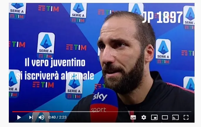 La metamorfosi umana di Higuain, senza freni su Sky: “La Juve mi ha dato tanto, tocca a me”