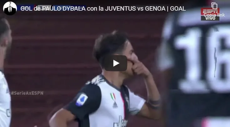 VIDEO – Altro capolavoro di Dybala, Juve avanti a Marassi!