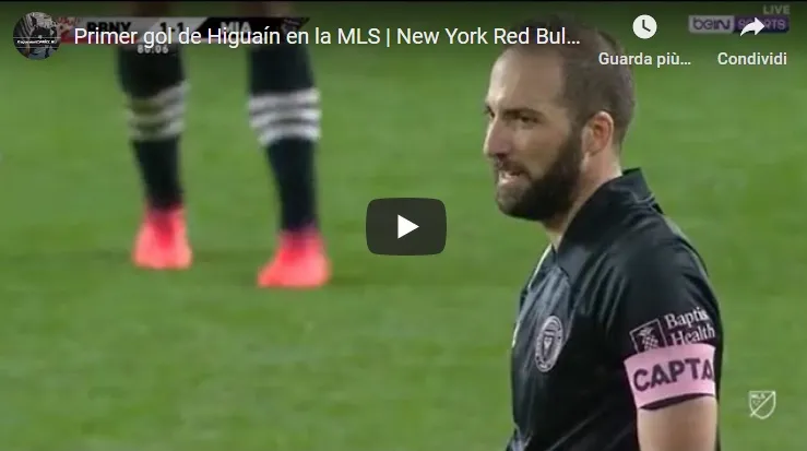 VIDEO – Golazo di Higuain su punizione, ecco il primo sigillo in MLS