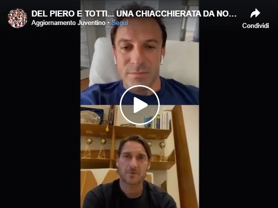 “Noi no e Pallone d’oro a Cannavaro, Assurdooo”: Del Piero e Totti prendono in giro tutti