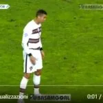 Punizione da 35 metri di Ronaldo: praticamente un missile