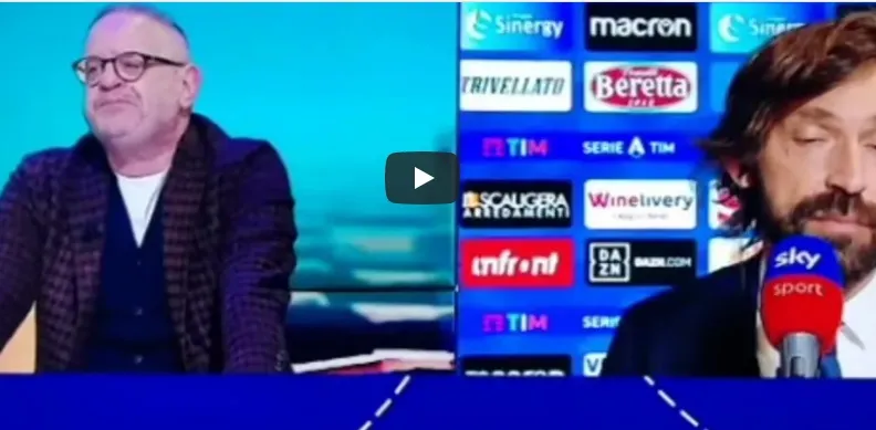 Pirlo esplode alle critiche di Padovan: lite in diretta su Sky