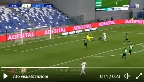 Lo scavetto di Dybala è un gioiello: gol 100 come Ronaldo