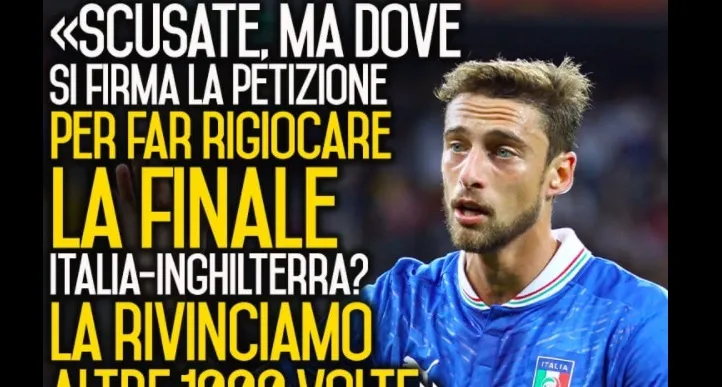 Marchisio sfida pubblicamente l’Inghilterra e chi vuole rigiocare la partita