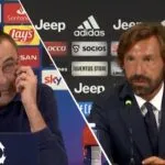 Frecciata chiara di Sarri a Pirlo, parlando della scuola Guardiola