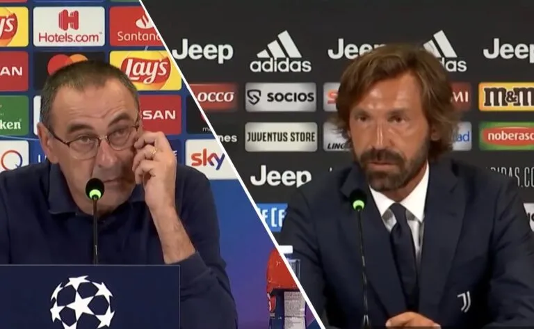 Frecciata chiara di Sarri a Pirlo, parlando della scuola Guardiola