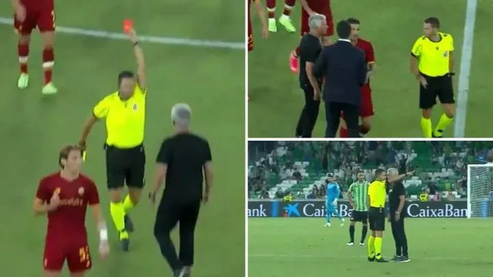 Il solito Mourinho, faccia a faccia con l’arbitro ed espulso in amichevole (e la Roma chiude in otto…)