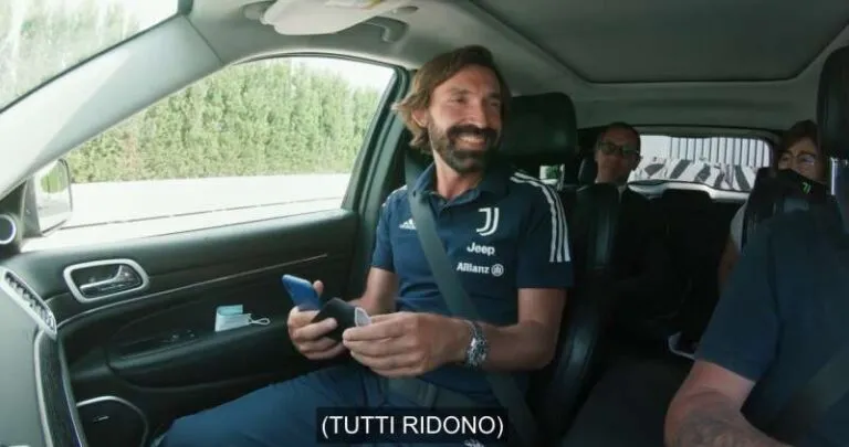 Sarri ancora deriso: altra battutaccia di Pirlo nel documentario Juve su Amazon