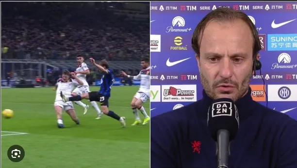 Gilardino mantiene la calma, poi non si trattiene sul rigore dato all’Inter